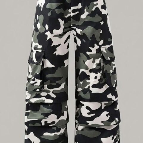 VN1318 Pantalones Estampado Militar T/M