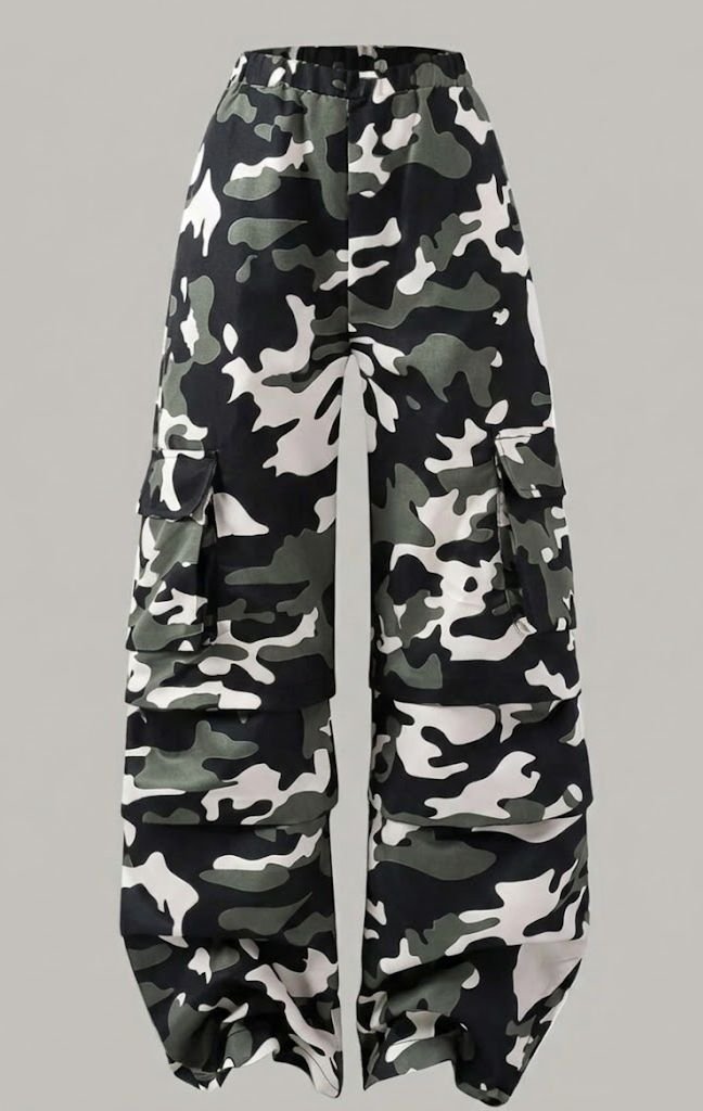 VN1318 Pantalones Estampado Militar T/M