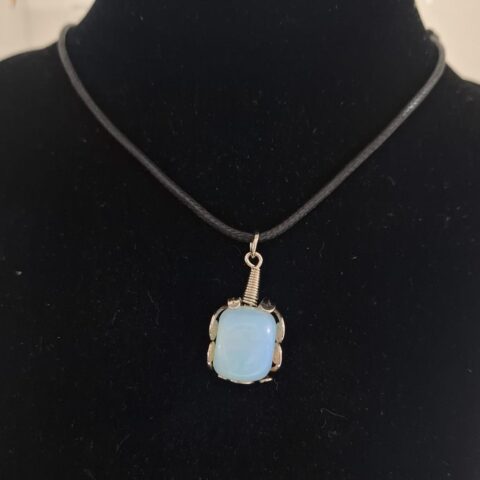 SP133 Collar de Piedra Celeste Multicolor