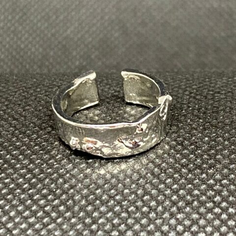 VN1243 Anillo Forja Plateada