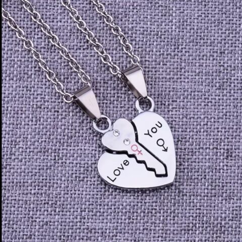 VN1323 Collar de Corazón y llave Para Parejas