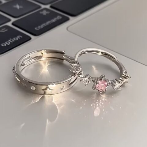 VN1329 Anillos de Pareja Estrellas
