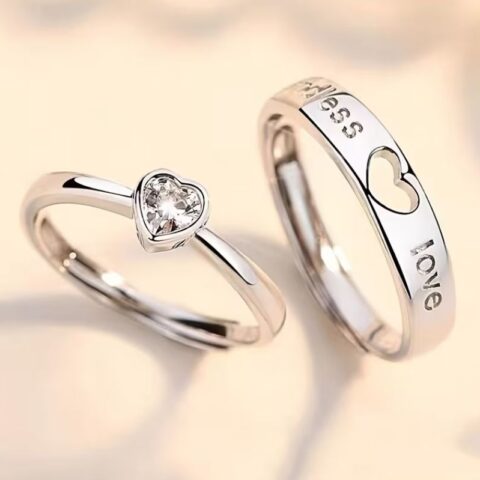 VN1331 Anillos de Corazones Para Pareja Endless Love