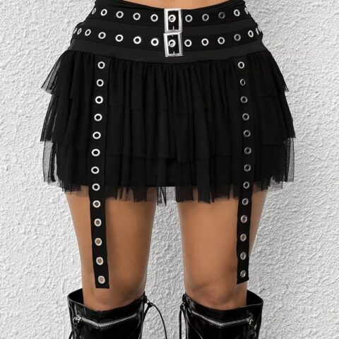 vn1342 falda cinturón con ojales múltiples T/S
