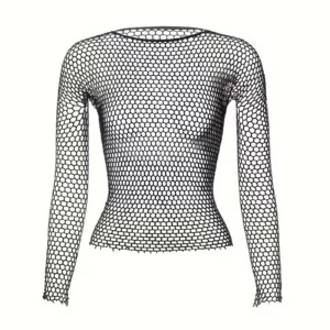 vn1351 camiseta de malla con mangas largas talla unica