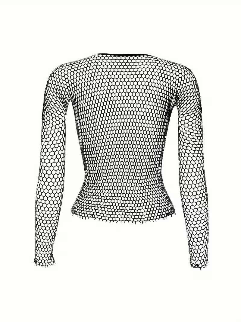 vn1351 camiseta de malla con mangas largas talla unica - Image 2