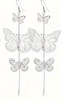 vn1354 pendientes mariposas