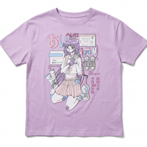 sp149 camiseta anime morada