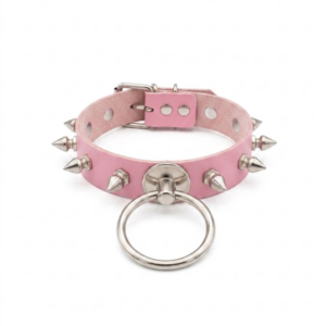 sp150 choker rosado spikes con aro