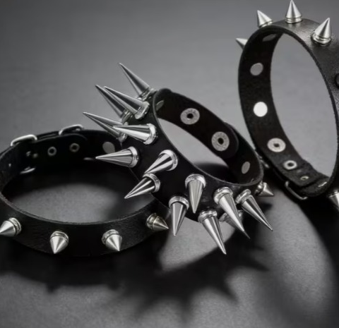 vn1372 Pulseras punk finas espinas