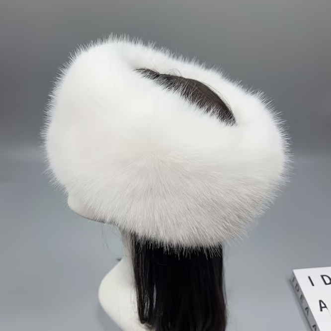 vn1376 Gorro ruso bonete blanco