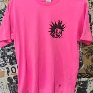 BL5 Camiseta policia punk rosada roble estampado T/L