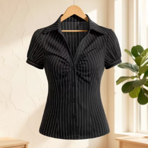 sp196 camiseta de rayas estilo americana T/S