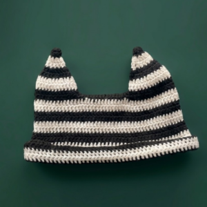 vn1425 gorro tejido de lana con orejas de gatito