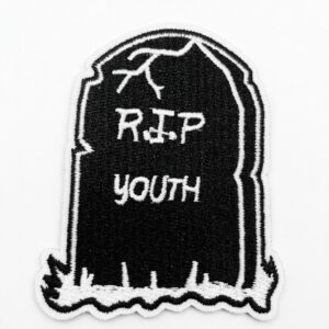 vn1482 Parche termoadhesivo tumba rip youth