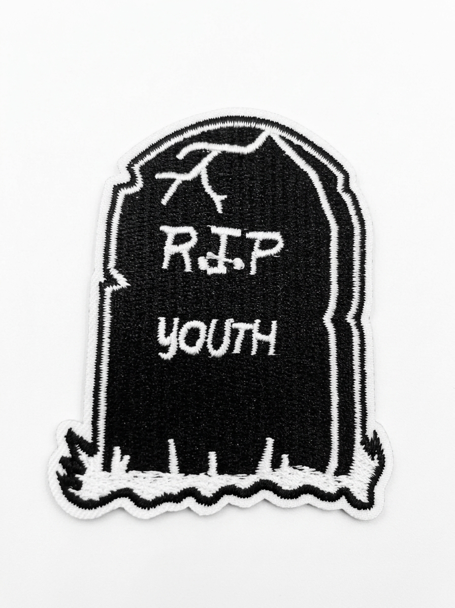 vn1482 Parche termoadhesivo tumba rip youth
