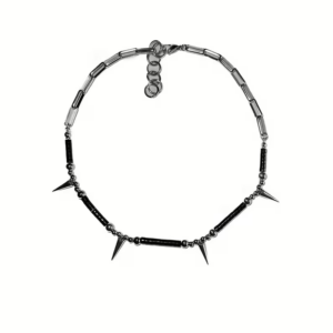 dv9 Collar de puas y tachuelas