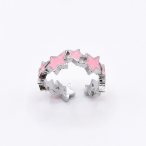 vn1466 anillo de estrellas rosas