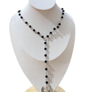 vn1538 Collar rosario calavera Anubis
